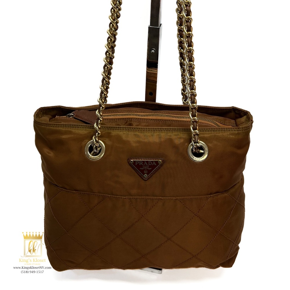 Prada brown shoulder bag